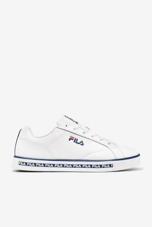 FILA Original Court Leather Sneakers White / Navy / Red,Mens Shoes | CA.PNHWVJ492